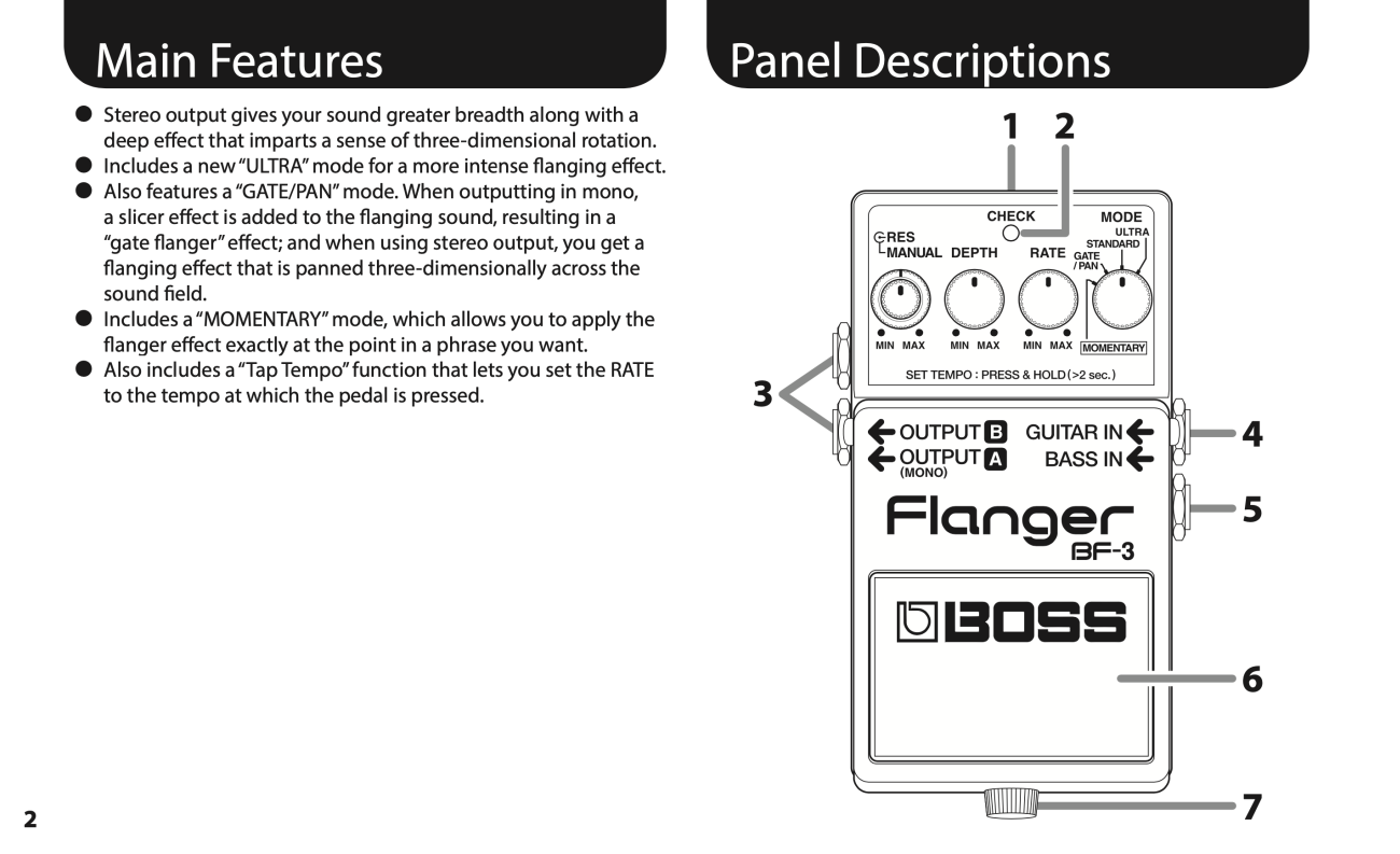 Boss BF-3 Flanger | Guitar Nine